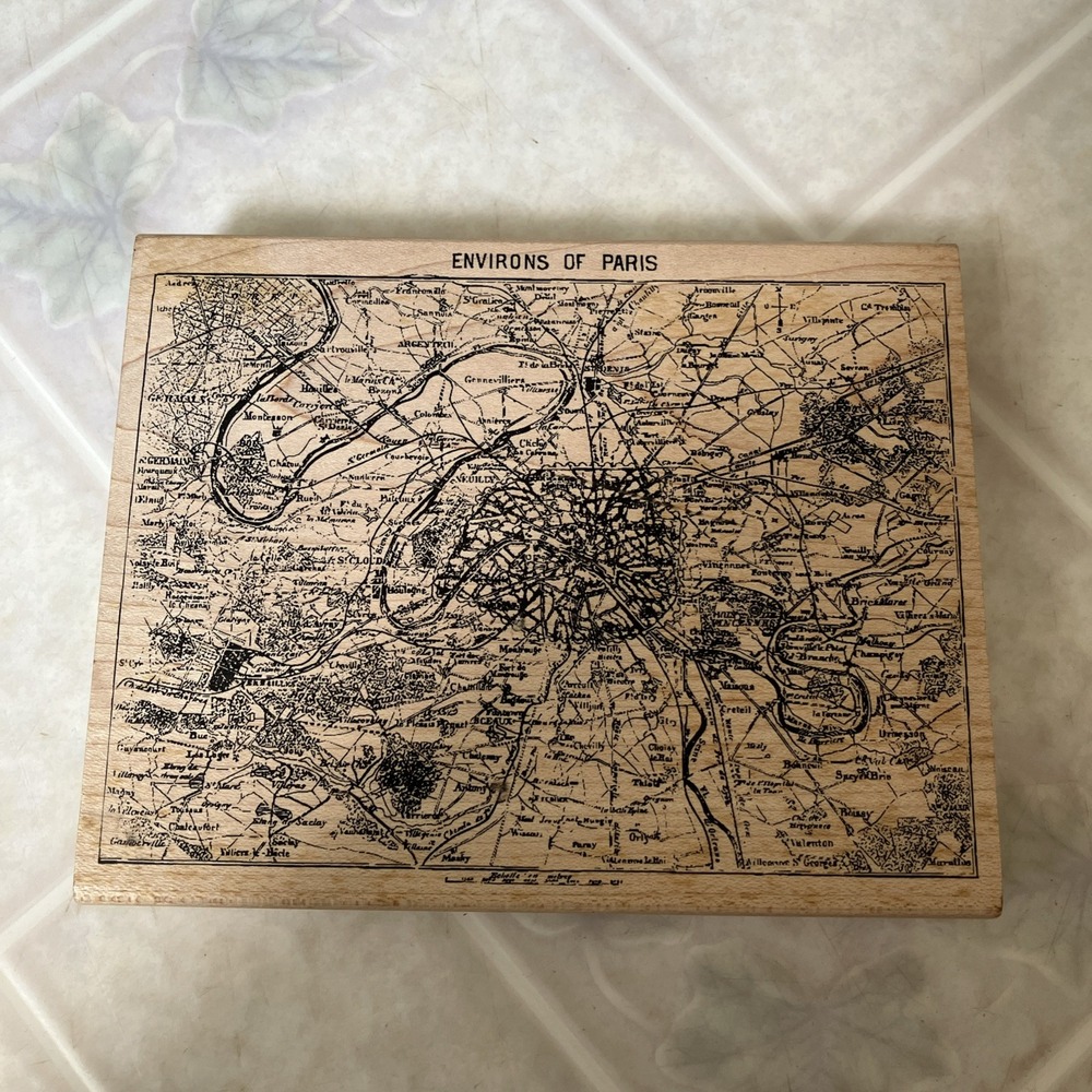 Tim Holtz Collection Stampers Anonymous X1-1109 Environs Of paris Rubber Stamp
